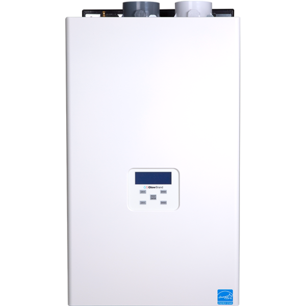 Glow Brand B160 Ultra-Efficient ENERGY STAR Approved (CA & USA) Condensing Boiler main product photo